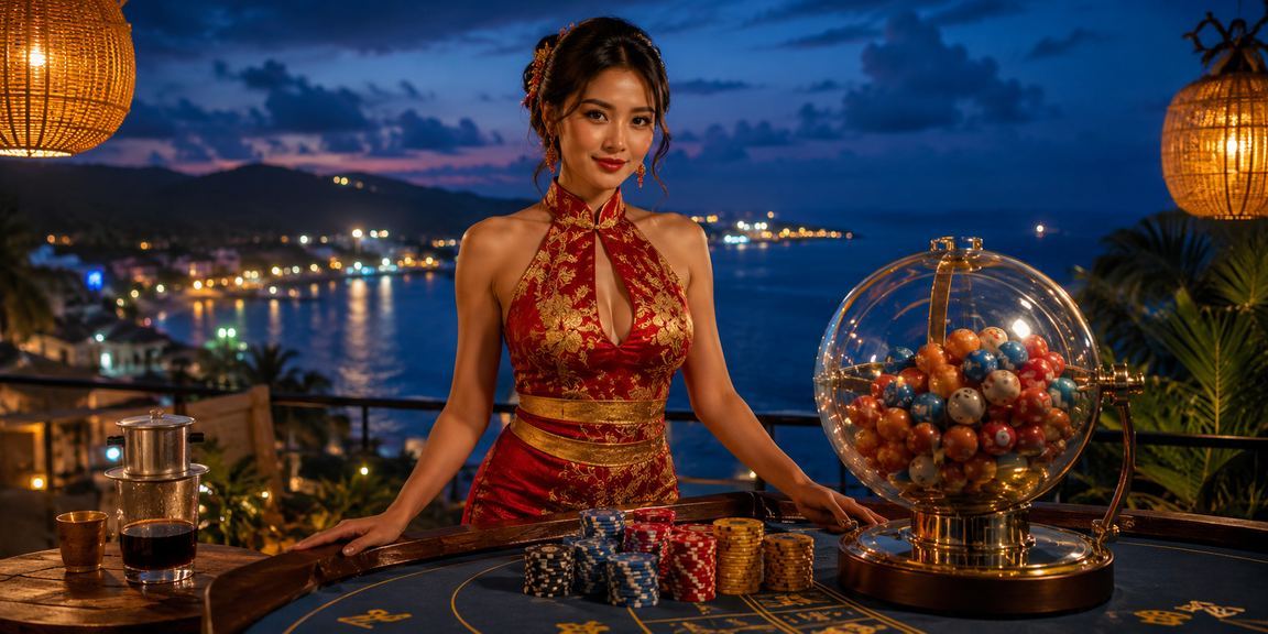 Giao diện casino trực tiếp với dealer thân thiện